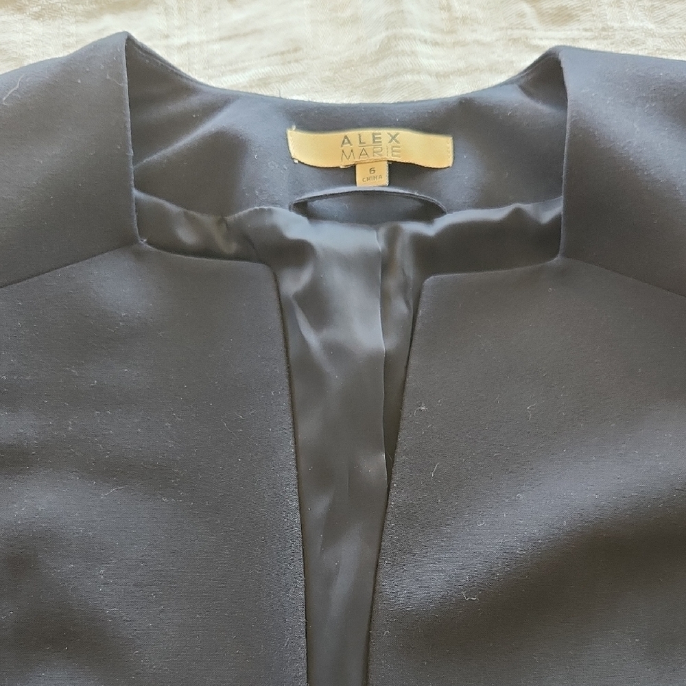 NWT Alex Marie Navy Tailored Blazer - Picture 4 of 9